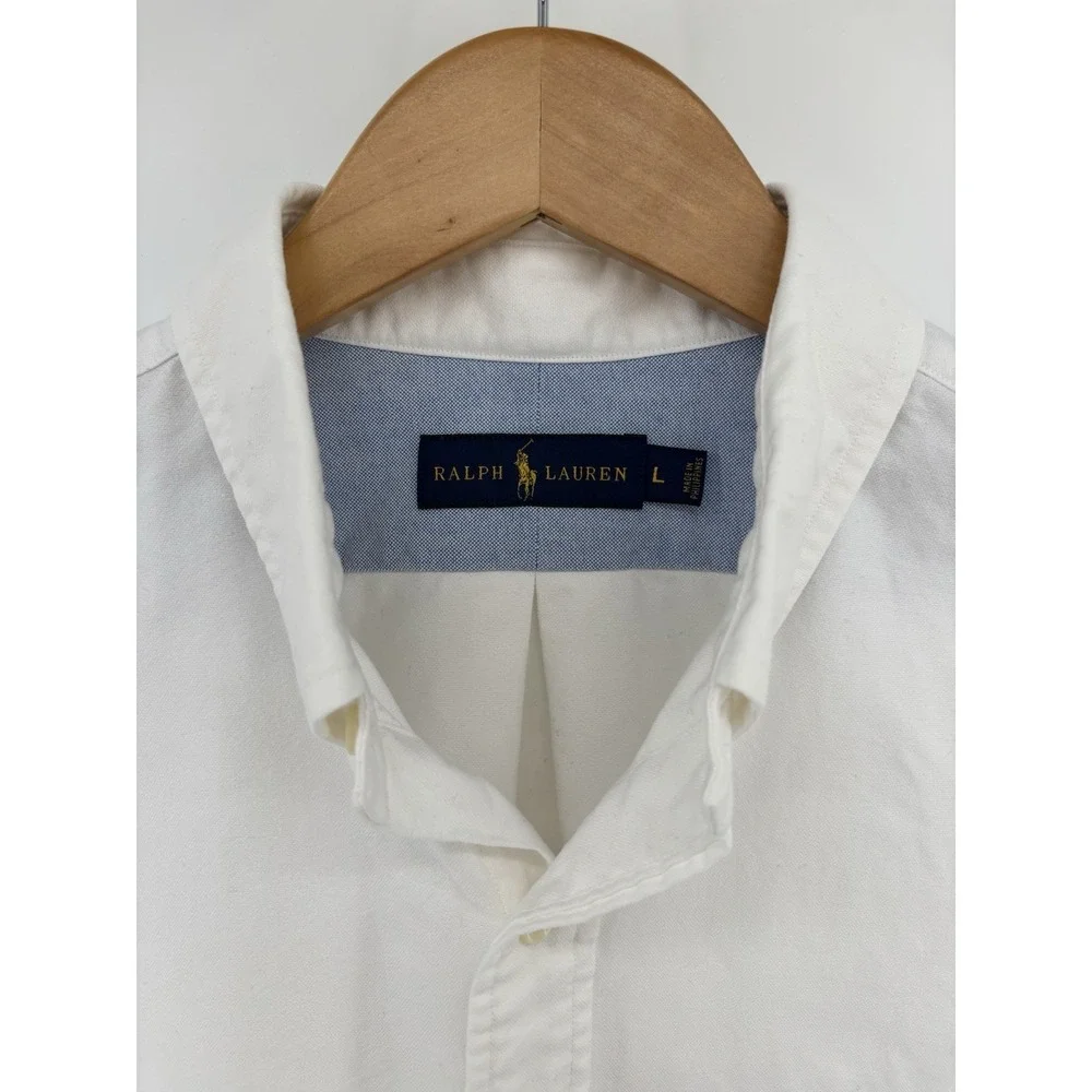 Polo Ralph Lauren Button Down Oxford Shirt‎ Men's Sz L Old Money Country Club - Picture 8 of 13